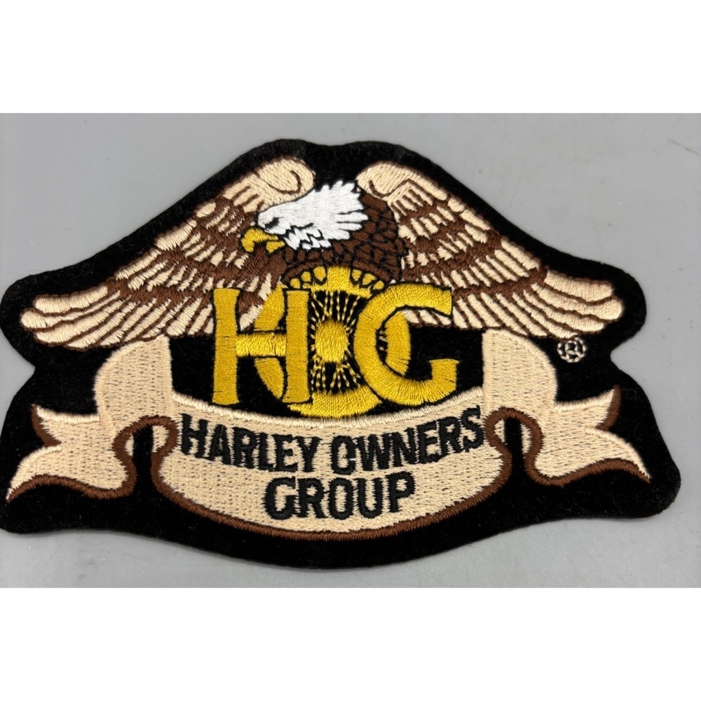 Harley Owners Group‎ H.O.G. Embroidered Patch With Eagle Design Biker